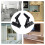 1 Pair Foldable Lifting Bracket Cabinets Sofa Hinge Lifter Furniture Storage Support Hinges Spring Standing Rack Hinge 6