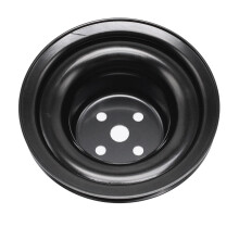 Car Water Pump Pulley Single 1 Black Steel for Mustang 260 289 302 351W 1965-1969 V88970BK