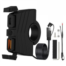 54W QC3.0 Fast Charging Motorbike USB Phone Charger PD3.0 Type-C 36W Waterproof Handlebar Mounting Cellphone Charger