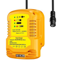 Solar Charger Adapter for  20V/60V Battery,Portable,Outdoor Work,Camping