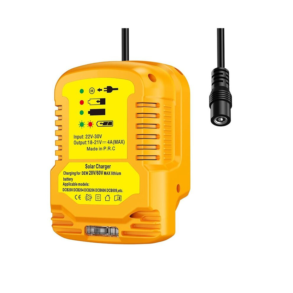 Solar Charger Adapter For 20V/60V Battery,Portable,Outdoor Work,Camping 6031112887092