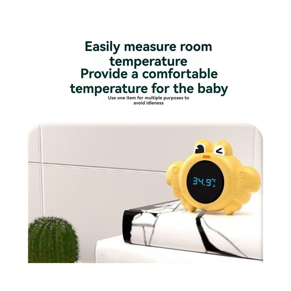 Brecantia Yellow Baby Bath Temperature Meter Floating Digital Water Temperature Meter Led Display Tester For Infant Bathing