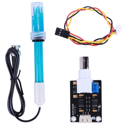 PH Electrode Sensor Probe 0-14 PH with Sensor PH Probe PH Replacement Probe for Experiment Lab Pool Water Analyzer 1