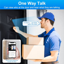 Tuya Wifi Türspion Kamera PIR Bewegungserkennung Video Türklingel Viewer Home