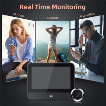 Tuya Wifi Türspion Kamera PIR Bewegungserkennung Video Türklingel Viewer Home