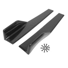 45cm Universal for Mustang Shelby GT500 Rear Side Skirt Winglet Diffuser Body Kit Apron Cover Extension