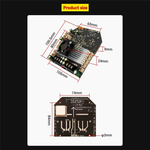 RXG10-TXG4 8V 12V 24V GPS Brushless Fernbedienung High-Speed High-Power Net Pulling Boot Modifikationssatz RC Köderboot 1