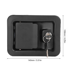 Truck Toolbox Lock 140x108mm Iron