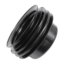 Engine Water Pump Pulley Black 3 Steel Crank Pulley for 289 302 3-Bolt 1965 66 67 6-5/8inch Smog V8
