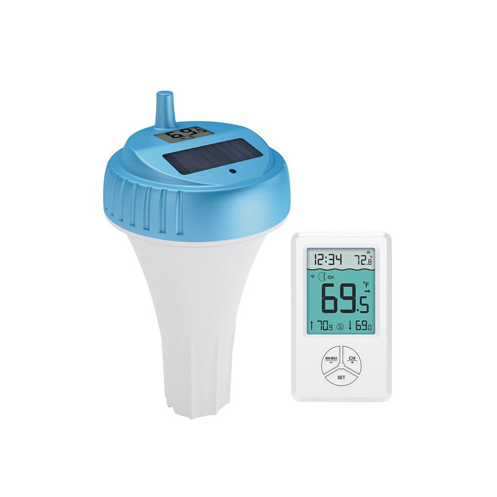 Solar Pool Thermometer Ipx8 Waterproof Floating Wireless Thermometer Solar-Powered Remote Monitor For Pools Ponds 6033072089660