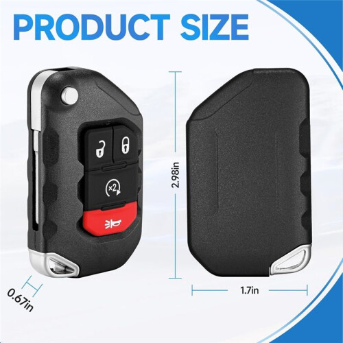 Key Fob Replacement Fits for   2018-2024  Gladiator Proximity Keyless Entry Remote Control 1