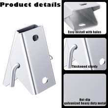 Dock Stationary Dock Connector Hinge, Alloy Steel Material Galvanized - Durable and Reliable for Marine Use