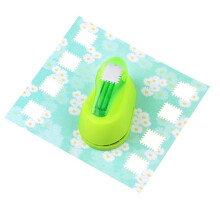 2x1.8cm Stamp Shape  Punch Embossing Machine Round Hole Punch Toothed Puncher Embosser
