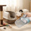 Efficient Cat Litter Scoop with Integrated Trash Bag Dispenser - Deep Cleaning Pet Litter Box Tool 6