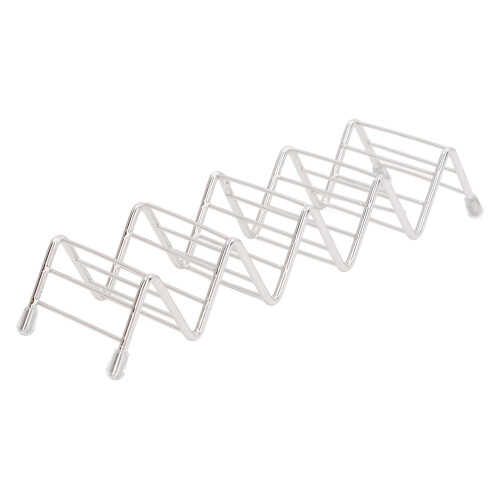 Wavy Stainless Taco Holder, Thin Pancake Stand 1