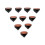 10 Pcs Copper Coated 1-Inch Corner  Prism 25.4mm Trihedral Retroreflector 5 Arc Secs Return 2