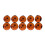 10 Pcs Copper Coated 1-Inch Corner  Prism 25.4mm Trihedral Retroreflector 5 Arc Secs Return 3