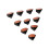 10 Pcs Copper Coated 1-Inch Corner  Prism 25.4mm Trihedral Retroreflector 5 Arc Secs Return 5