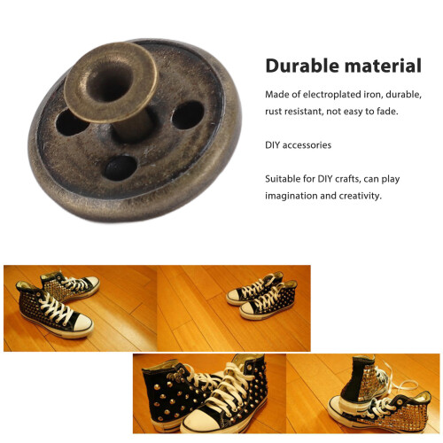 18mm Iron Leather Rivets Kit - Bronze, Rustproof 2