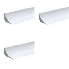 3X Water Retaining Strip Silicone Water Barrier for Sink Water Barrier for Bathroom for Kitchen Countertop White 1M Long