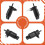 10X Gruppo Pompa Lavavetri per Auto per  Compass Cherokee Commander   05179153AC 10
