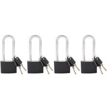 Locker Set Key Padlock, Shackle Outdoor Waterproof Lock Service with Key for Sheds, Gates, Fences, Hasp Storage,4Pcs