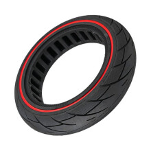 Pneus Antiderrapantes Sem Ar de 10x2.125 para Scooter Elétrica para F40 F30 F20, Borracha Sólida Tipo Colmeia de 10 Polegadas, Vermelho