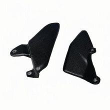 Motorcycle Fairing Carbon Fiber Heel Guards Protector Foot Plates for Multistrada V4 V4S Pikes 2021-2024 A