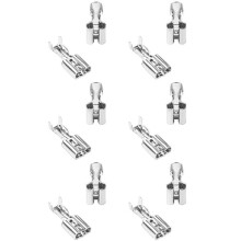 600pcs 6,3 mm Pá Fêmea Não Isolada Empurre o Terminal de Crimpagem Não Isolado 2,5 mm²