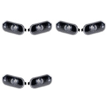 6Pcs Car Side Turn Signal Warning Light Black Lamp Cover for MK4 Bora,B5/B5.5 ,Beetle