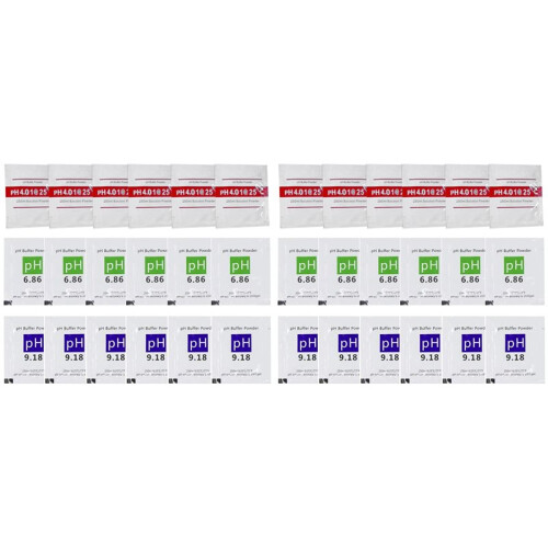 36 Pack PH Meter Buffer Solution Powder 6.86/4.00/9.18, PH Calibration Solution Packets for Precise PH Meter