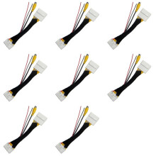 8X 28 Pin Car RCA Video Reverse Camera Convert Cable Adapter for 2 3 6 CX-5 Demio Axela Roadster MX-5 Miata