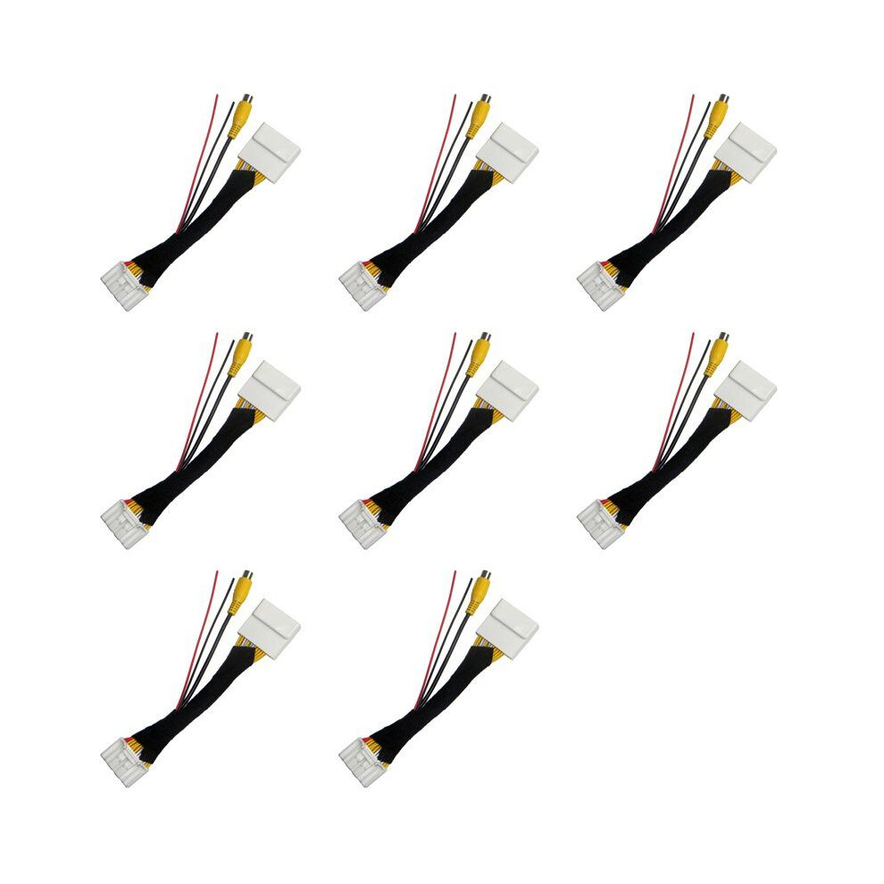 8X 28 Pin Car Rca Video Reverse Camera Convert Cable Adapter For 2 3 6 Cx-5 Demio Axela Roadster Mx-5 Miata 6032877290363