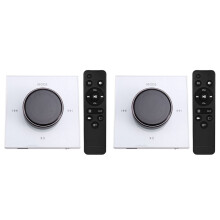 2X 86 Hi-Fi Professional Wall-Mounted Stereo Background Music Controller in-Wall Amplifier White