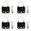 4X  Lock Electronic Timer Lock Household Temporary Lock  Lock Electronic Lock Countdown 1