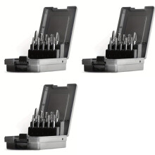 3 Set 1/4 Carbide Burr Kit 1/4 Shank Die Grinding Bit Drill Bit for Metal Rotary Tool File Welding Wood Stone Deburring