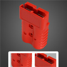 20PCS Anderson Style Plug Connector 50A with Anderson Handle Forklift Battery Charging Quick Connectors Kit Red