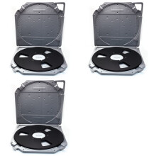 3 Set 10inch Empty Takeup Reel with Empty Take Reels Storage Box Full Protection Open Reel Recording Tape Box Case A
