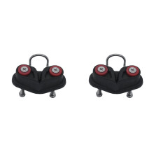 2X Chuteira de Esferas de Rolamento de Linha com Anel de Guia Equipamento de Pilates  Marinho Vela Veleiro Caiaque Acessórios Corda de 3-15 mm