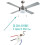 4PCS Ceiling Fan Lights  ZingEar ZE-208S E89885 3 Speed 4 Wire Fan  Pull Chain ,Fan Lights ,Bronze 4