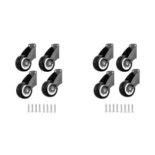 8-Pack 2inch Gate Wheels, Anti-Sag Door Bottom Support Wheels, Anti-Friction Casters Repair Dropping Wooden Doors