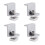 8 Pieces Solar Module Holder End Clamp Kit, Solar Panel  Clamp Brackets, Solar End Clamp Adjustable Solar Panel,30mm 2