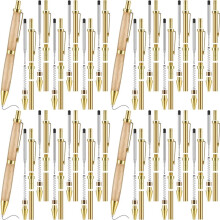 24 Piece Retractable Pen Kit for Wood Turning 8mm Click Pen Kit with Refills Lathe Turning Supplies for Pen Making Wood