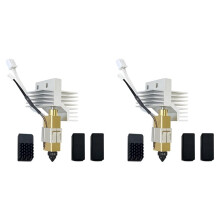 2X for Centauri Carbon Ceramic Hotend 0.4mm Hardened Steel Nozzle-Extruder Hot End with Extra Silicone Sock+Nozzle Brush