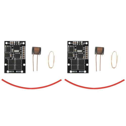 2X  6-15V to AC 10kV-25kV High-Voltage Generator Ignition Module 70W Automatic Arc Initiation Transformer