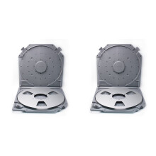 2 Sets 10 Inch Lege Opneemspoel met Lege Opneemspoelen, Opbergdoos, Volledige Bescherming, Open Spoel, Opnamecassette, Koffer B