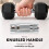 KAYMAN Rubber Hex Dumbbell Weights Pair, Solid Cast Iron Core with Rubber Coating, Anti-Roll Non-Slip Knurled Handle, 8KG 4