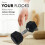 KAYMAN Rubber Hex Dumbbell Weights Pair, Solid Cast Iron Core with Rubber Coating, Anti-Roll Non-Slip Knurled Handle, 8KG 5
