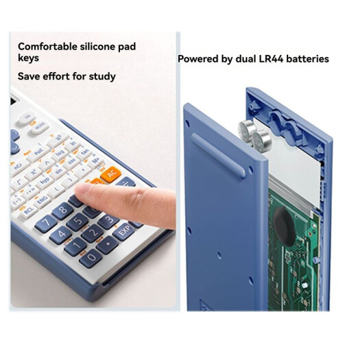 Deli Multifunctional Scientific Calculator 240 Functions 12-Digit Display Standard Features for Students and Professionals 2