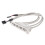 4X MainBoard 4 Port USB 2.0 to 9 Pin Header Bracket Extension Cable 2